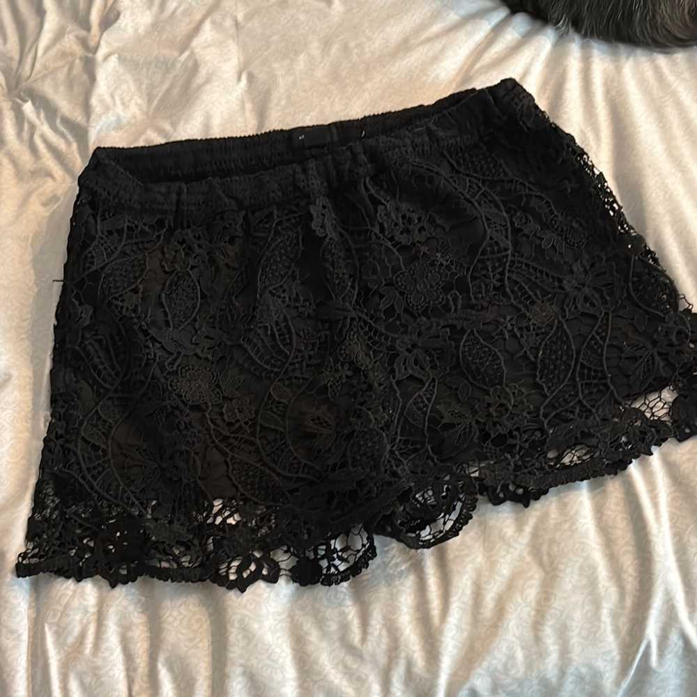 Elegant Black Lace Skirt